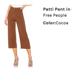 FREE PEOPLE WE THE FREE Patti Pant in Cocoa Cropped size 24